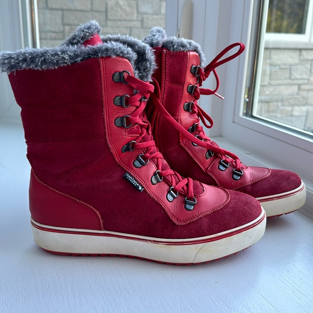New NIOB Women's Santana Suede MIXX2 Winter Boots,  Size 8